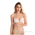 Soutien-gorge invisible push-up en silicone sans bretelles